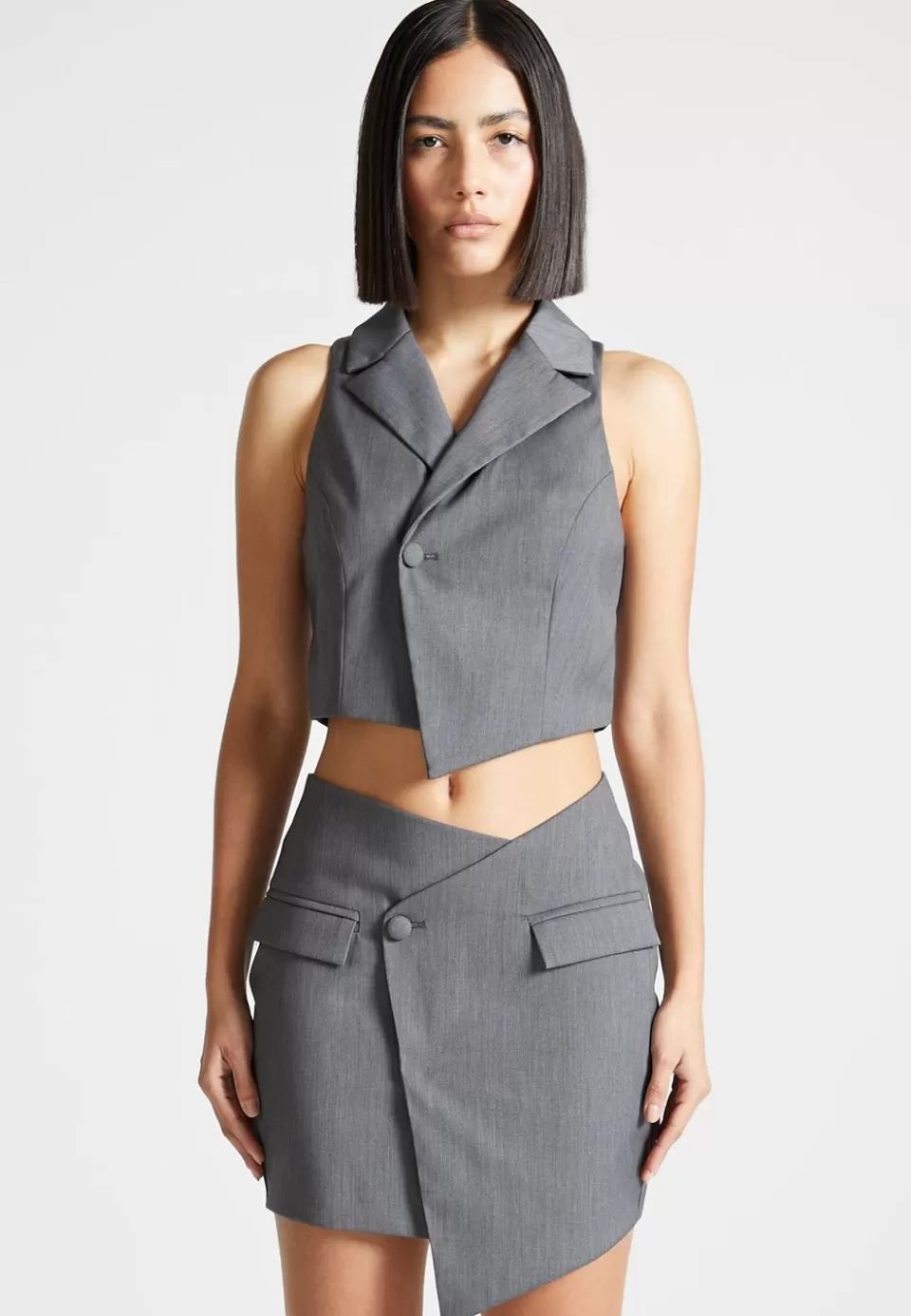 Manière De Voir Tailored Asymmetric Waistcoat>Woman Matching Sets