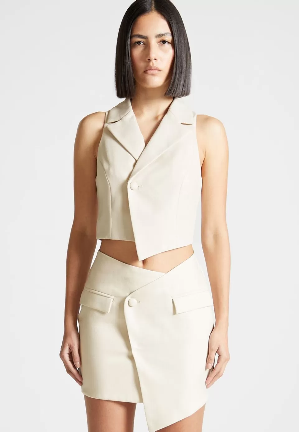 Manière De Voir Tailored Asymmetric Waistcoat>Woman Matching Sets