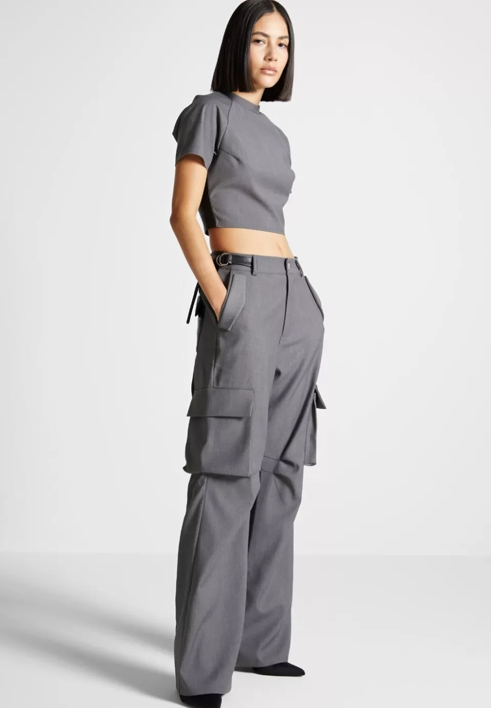 Manière De Voir Tailored Cargo Trousers>Woman Trousers