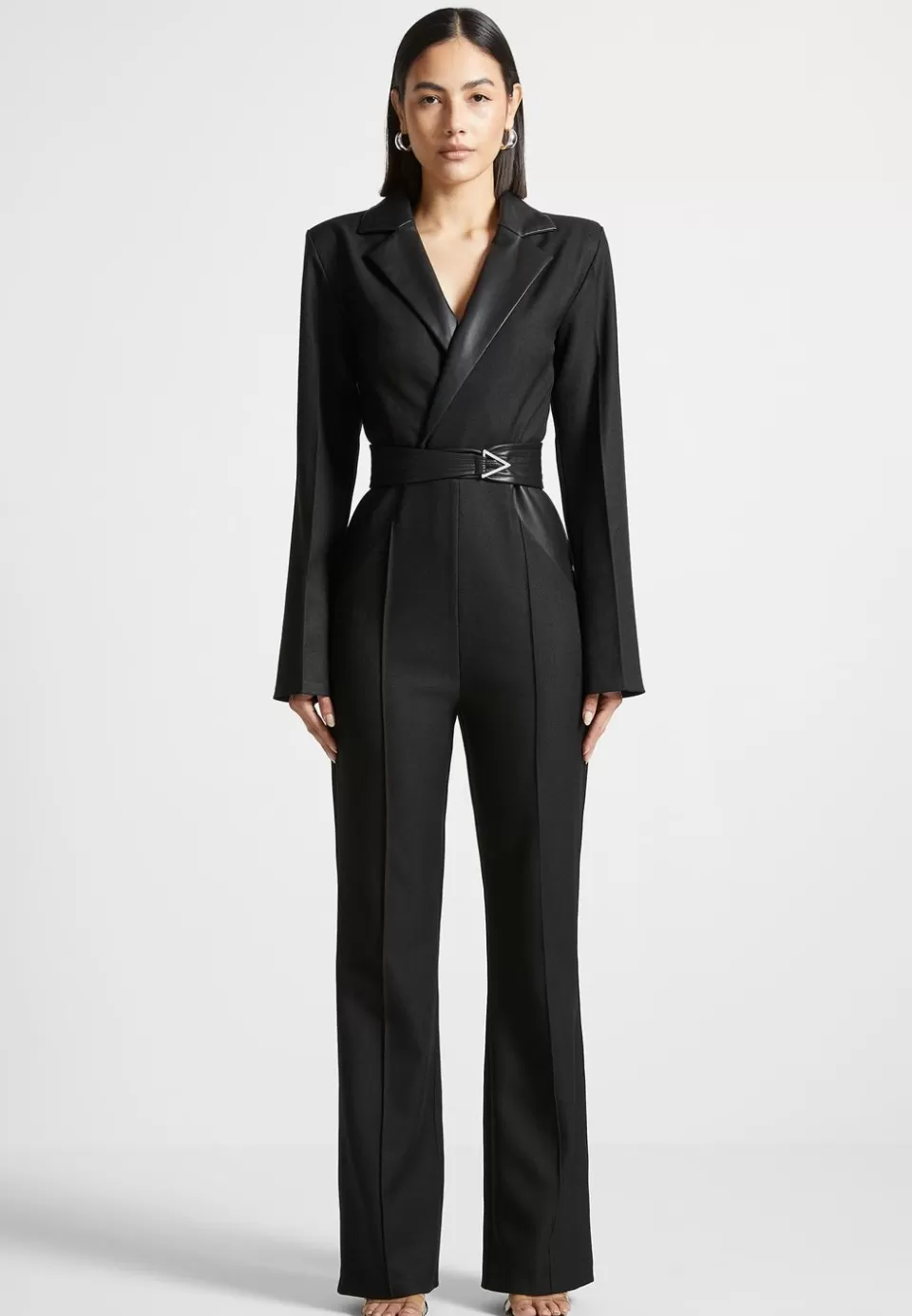 Manière De Voir Tailored Fit And Flare Belted Jumpsuit>Woman Jumpsuits & Playsuits