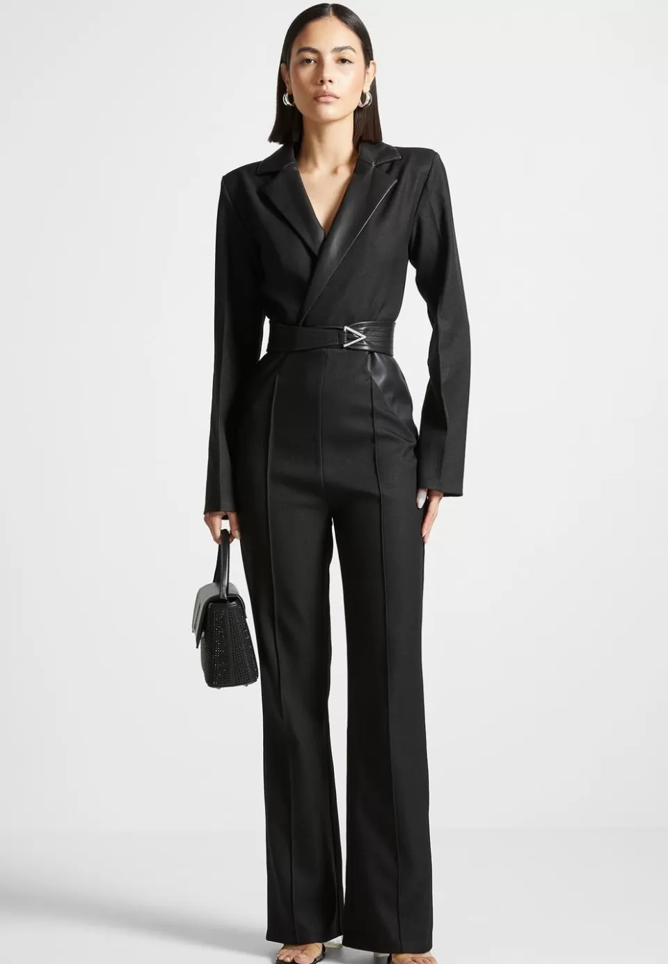 Manière De Voir Tailored Fit And Flare Belted Jumpsuit>Woman Jumpsuits & Playsuits