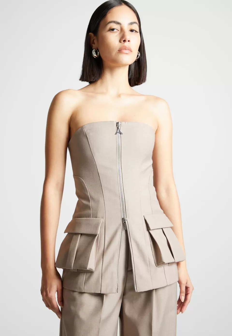 Manière De Voir Tailored Longline Bandeau Top>Woman Tops & T Shirts
