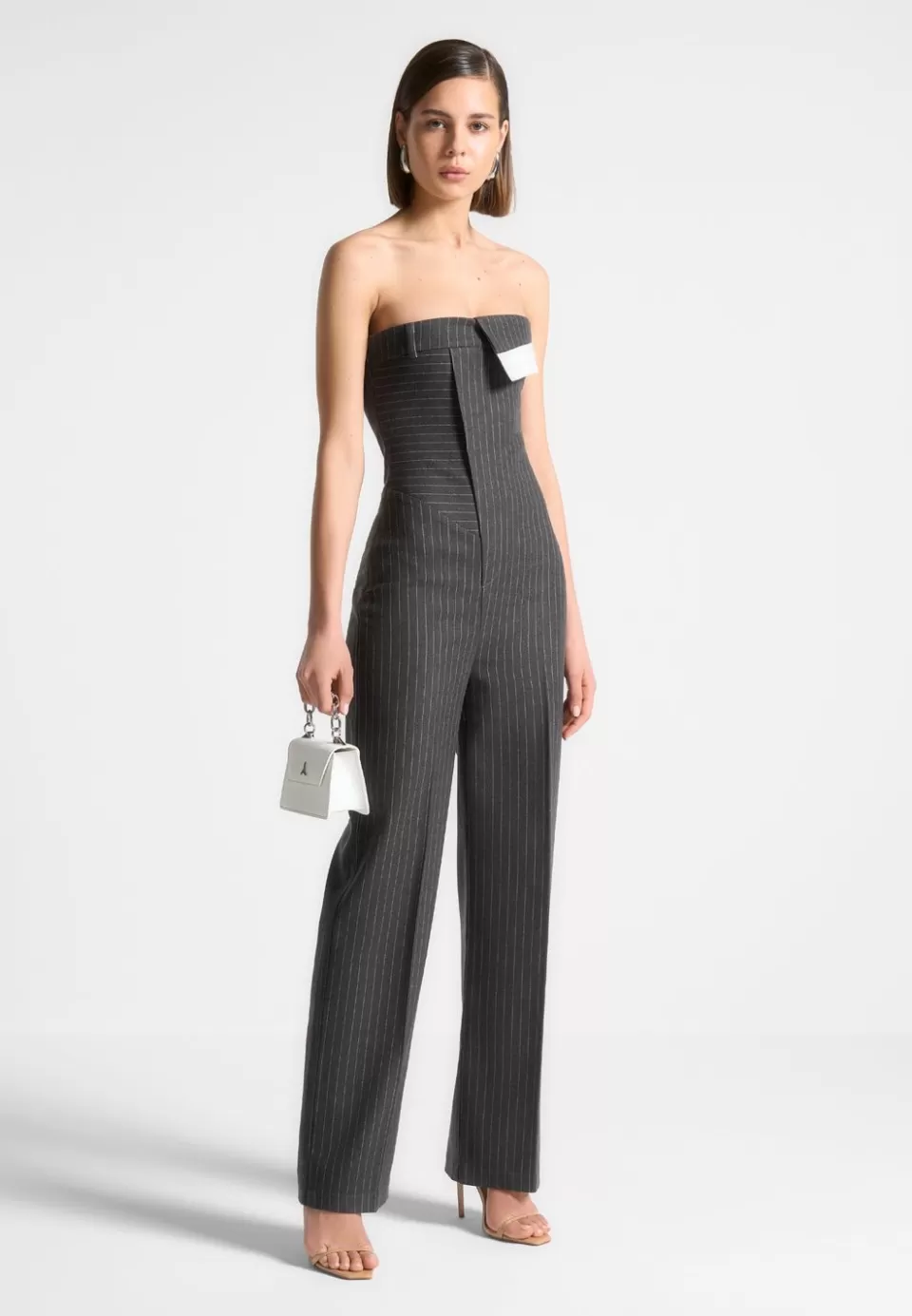 Manière De Voir Tailored Pinstripe Jumpsuit>Woman Jumpsuits & Playsuits