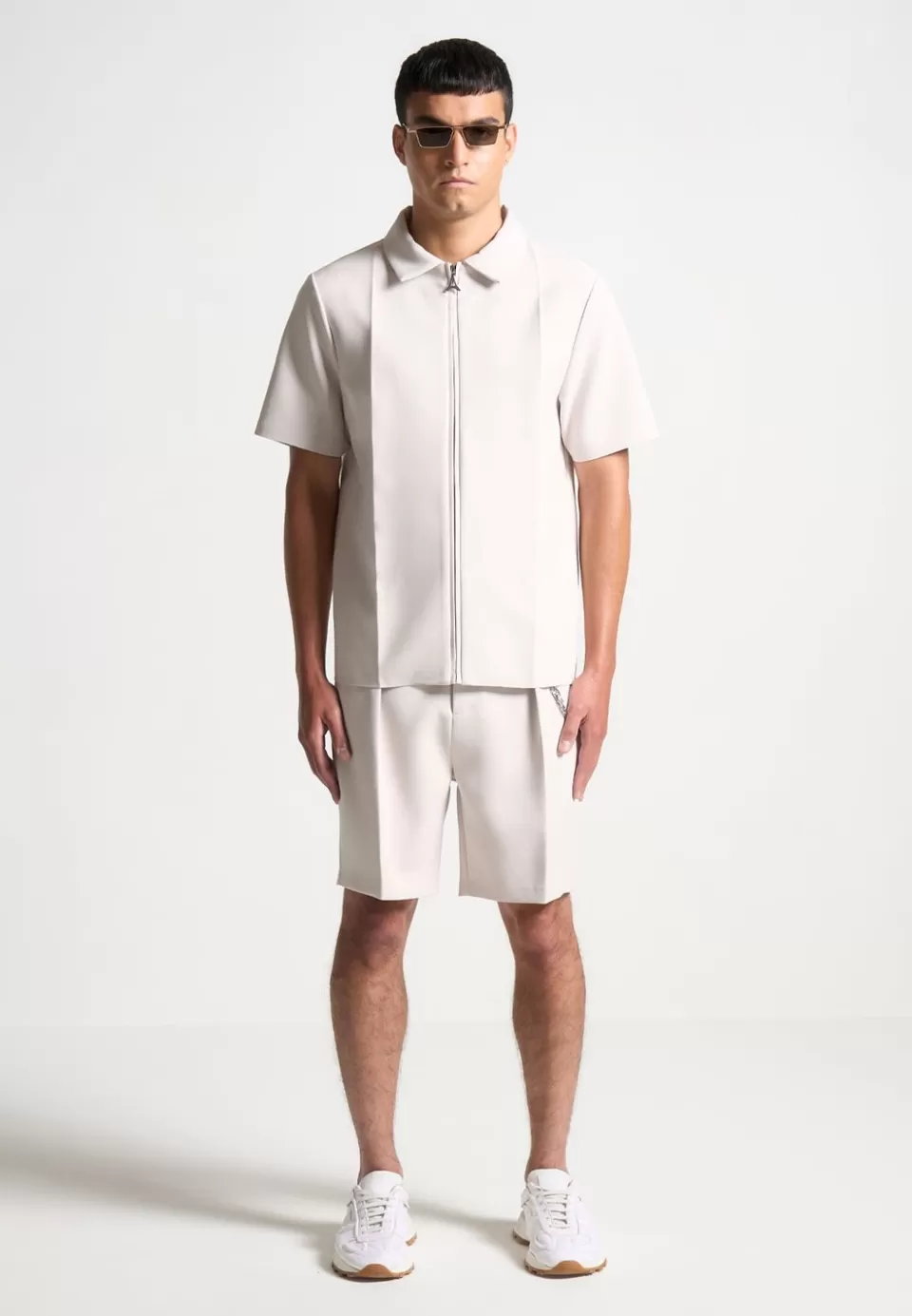 Manière De Voir Tailored Shirt With Crease>Man Short Sets