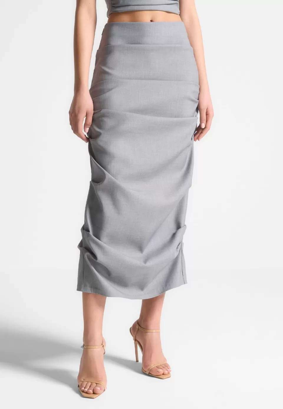 Manière De Voir Tailored Tacked Midaxi Skirt>Woman Skirts