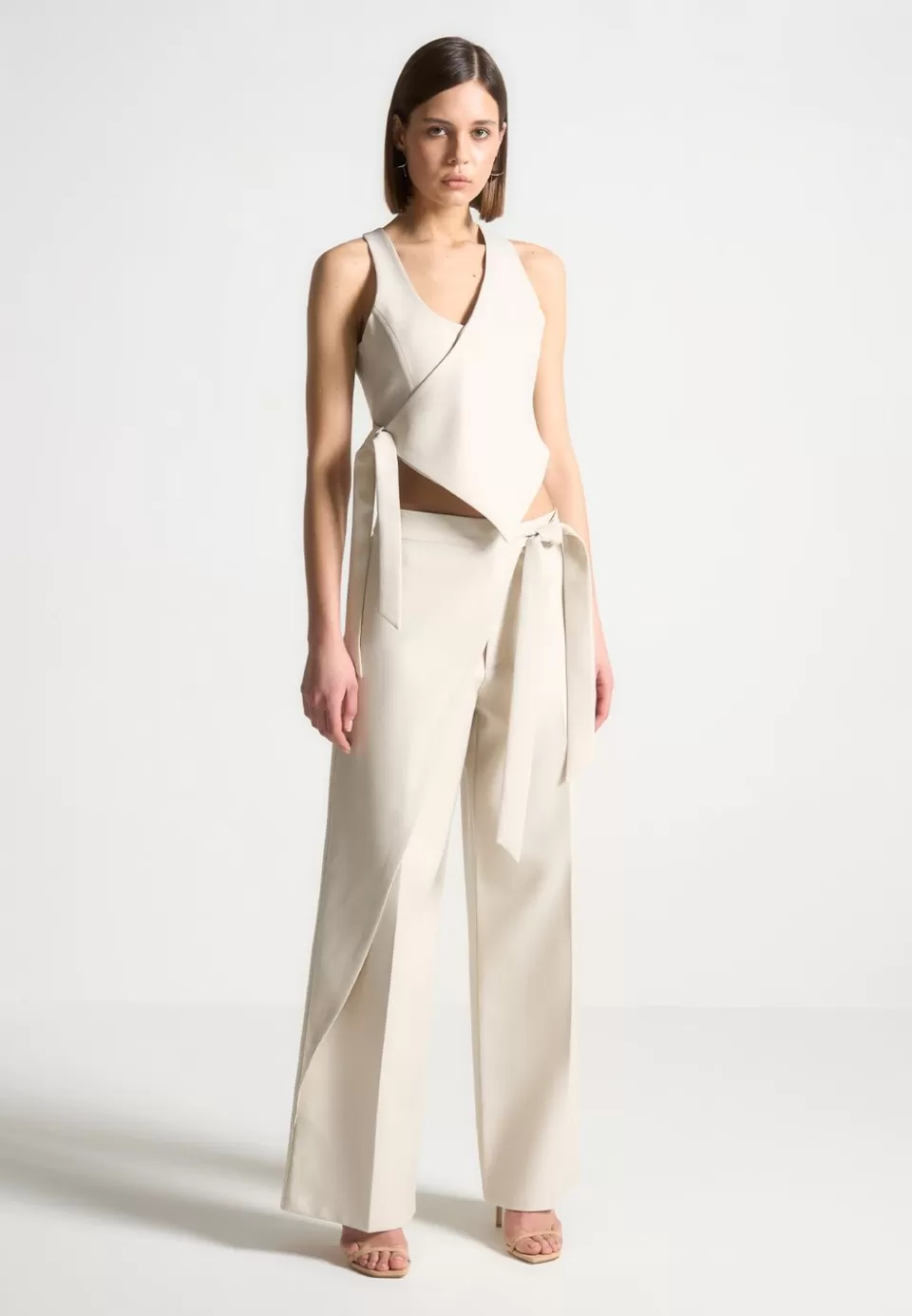 Manière De Voir Tailored Wrap Trousers With Tie>Woman Trousers