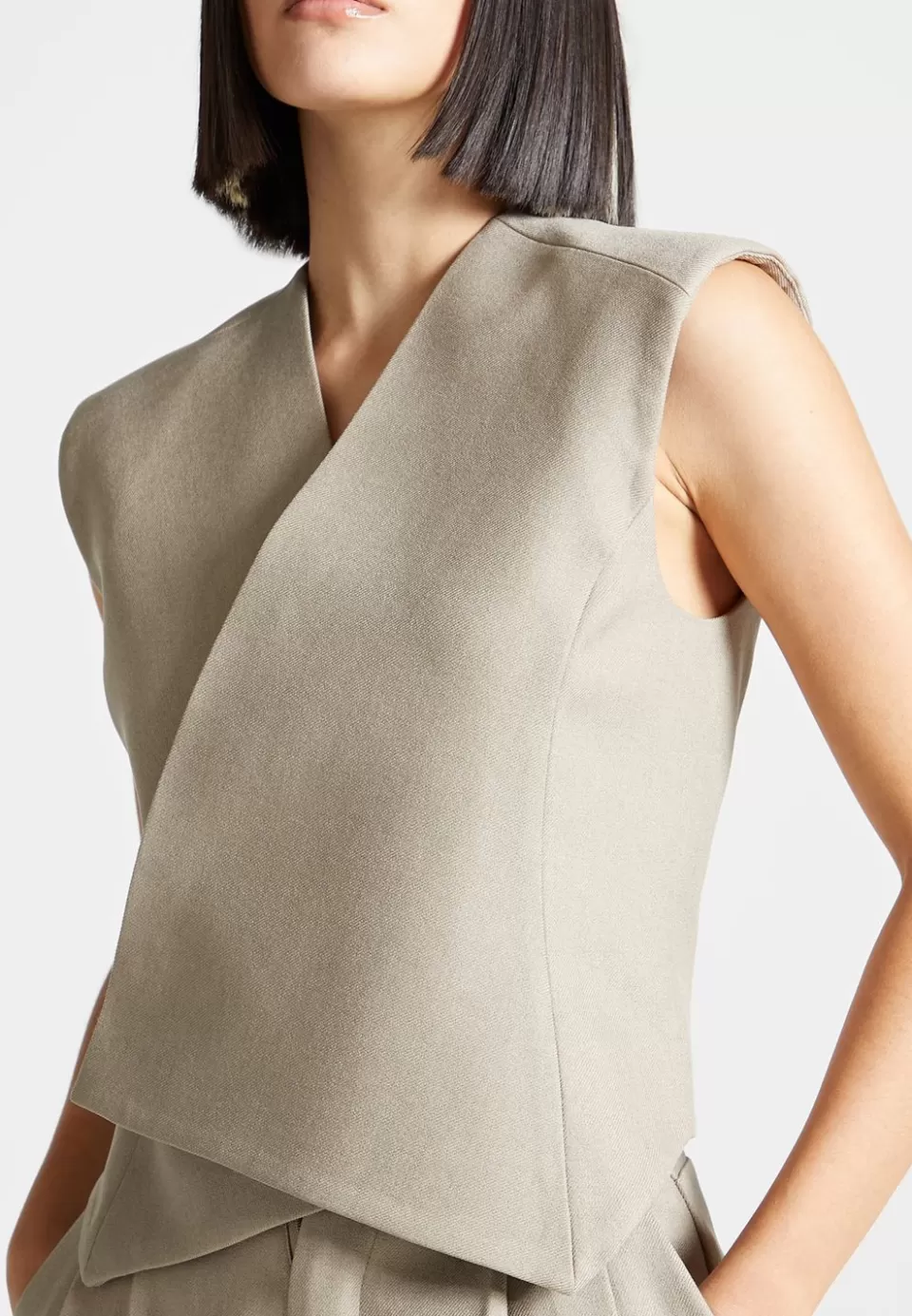 Manière De Voir Tailored Wrap Waistcoat>Woman Blazers & Waistcoats