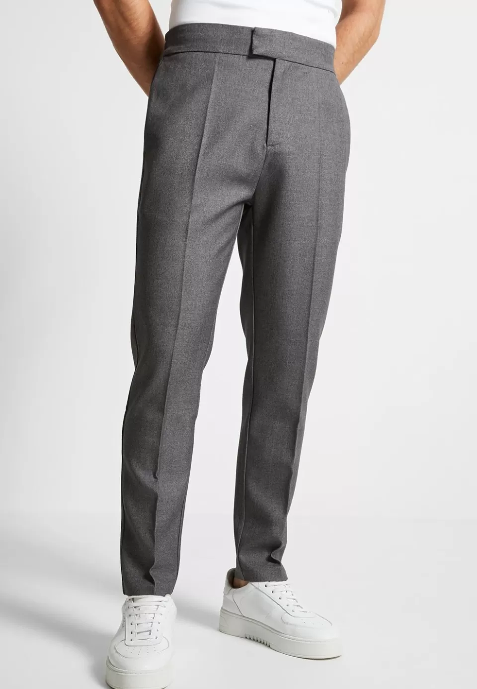 Manière De Voir Tapered Fit Press Crease Tailored Trousers>Man Formal Trousers