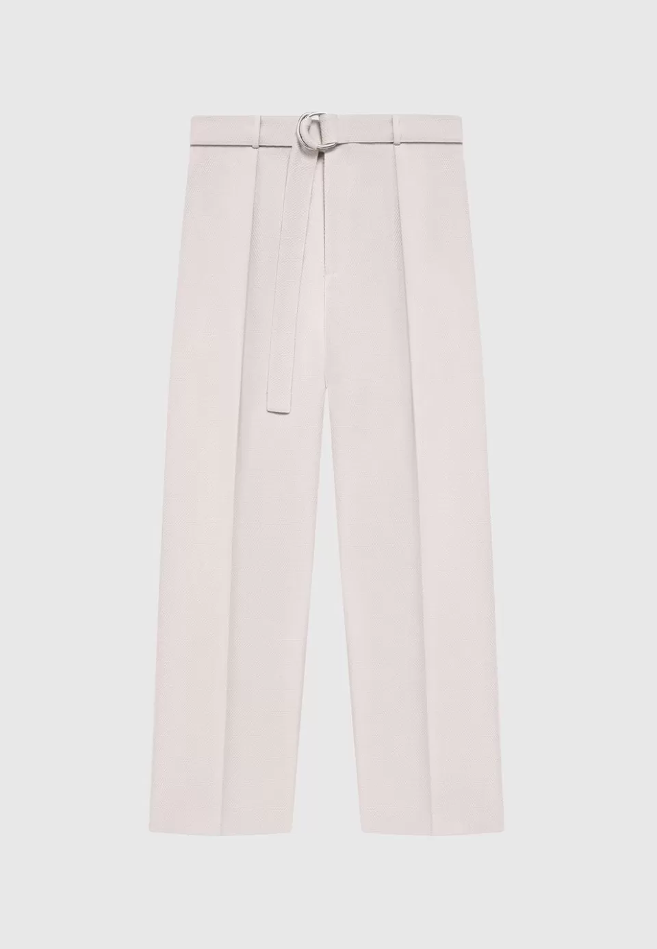 Manière De Voir Textured Belted Tailored Trousers>Man Formal Trousers