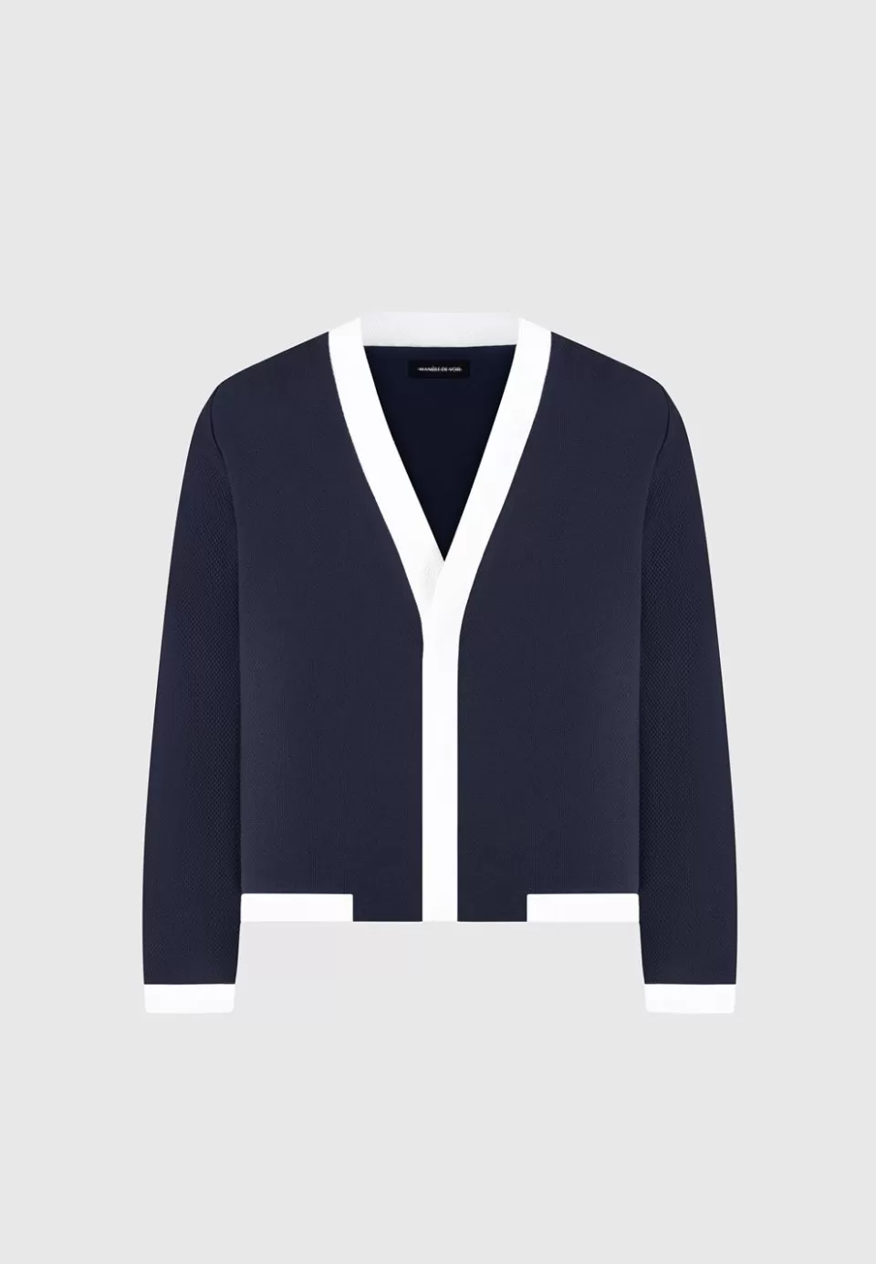 Manière De Voir Textured Contrast Cardigan>Man Modern Tailoring