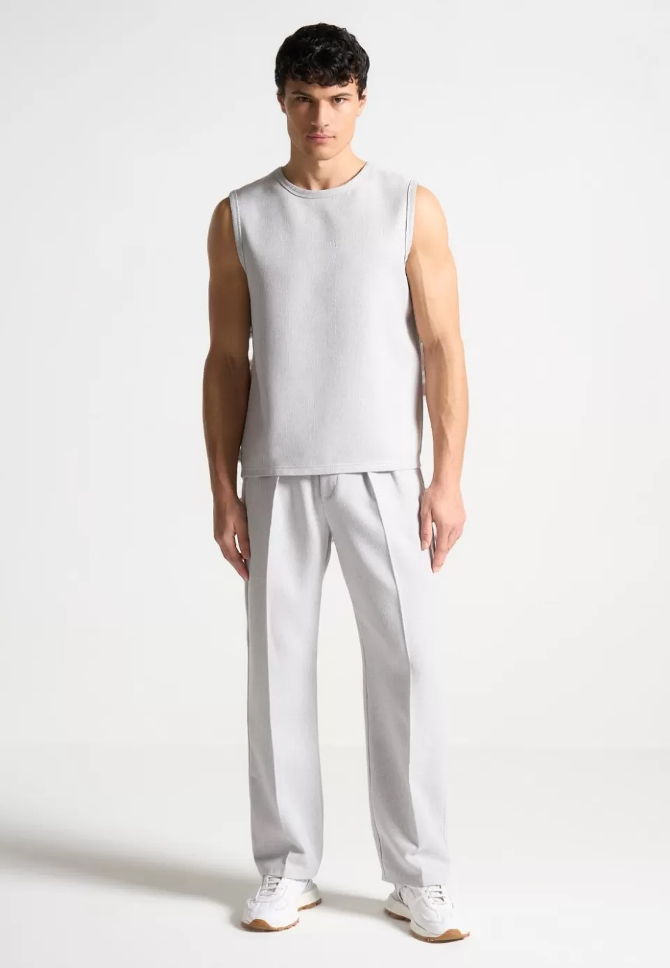Manière De Voir Textured Tailored Trousers>Man Formal Trousers