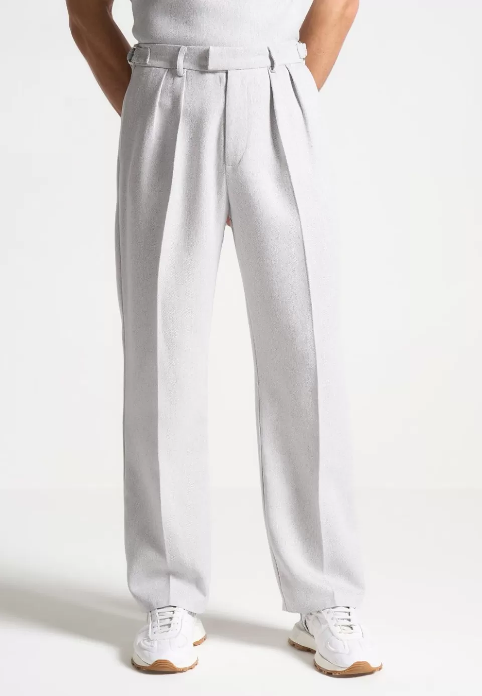 Manière De Voir Textured Tailored Trousers>Man Formal Trousers