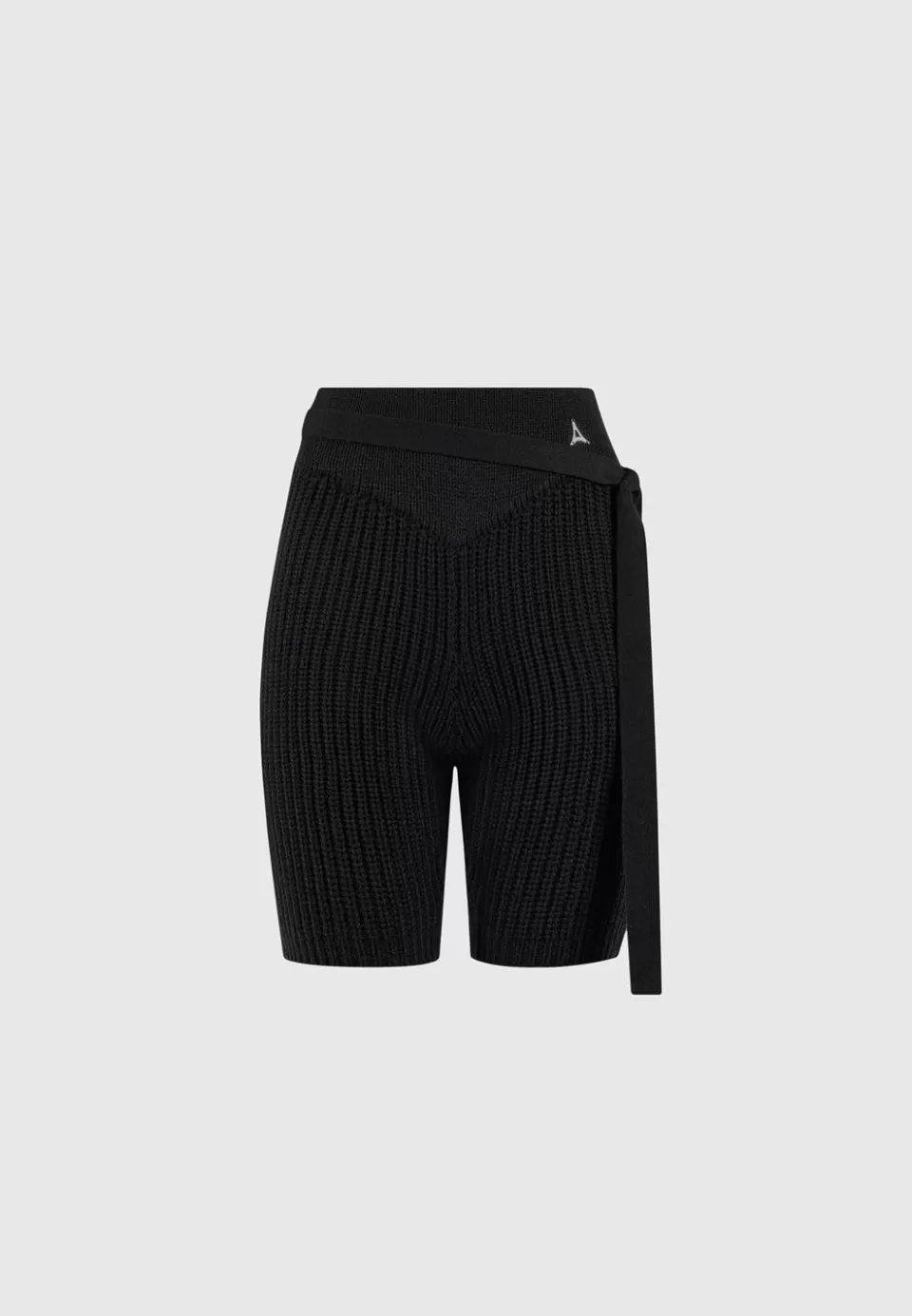 Manière De Voir Tie-Up Knitted Cycling Shorts>Woman Shorts