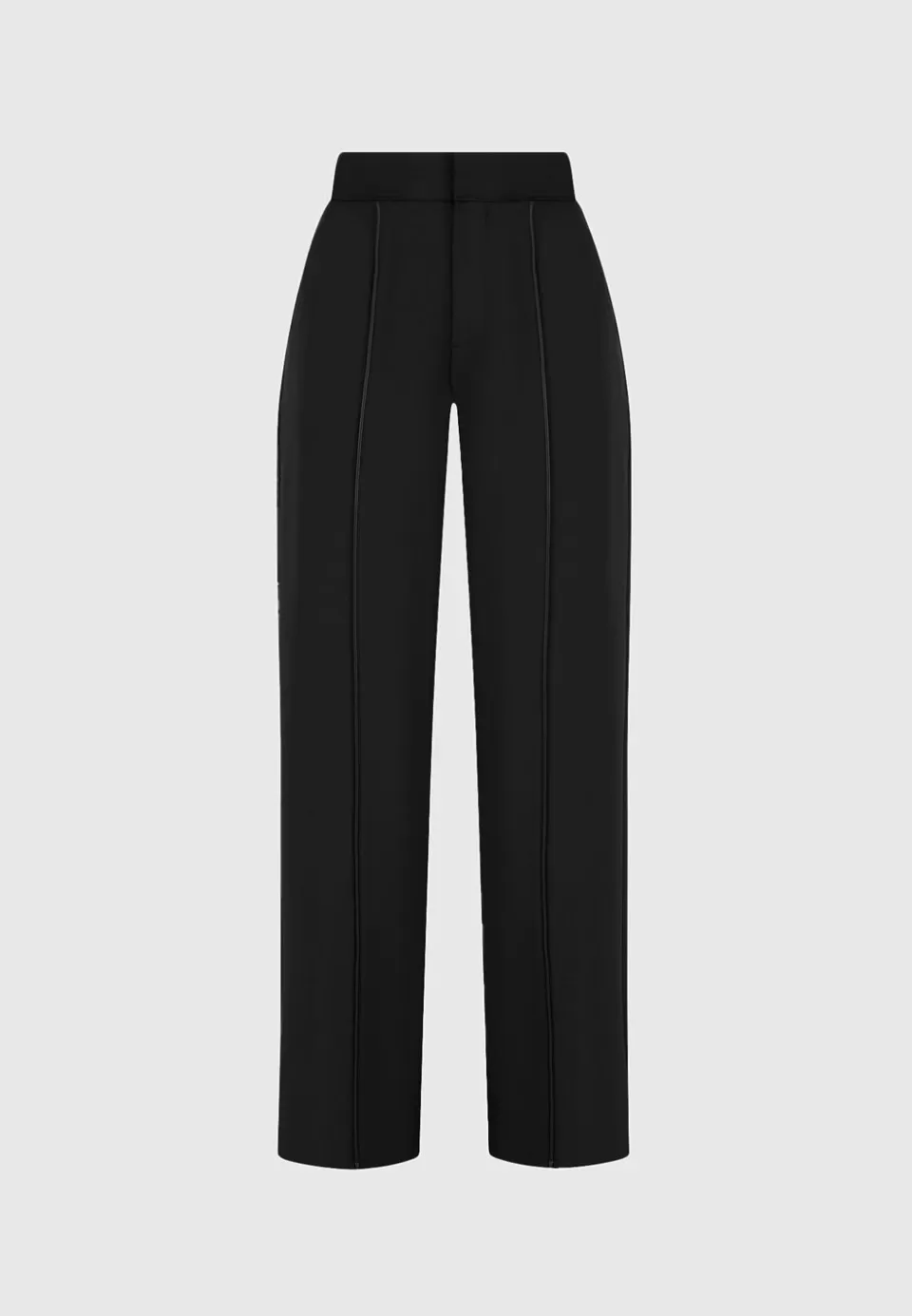 Manière De Voir Trousers With Vegan Leather Pintuck>Woman Trousers