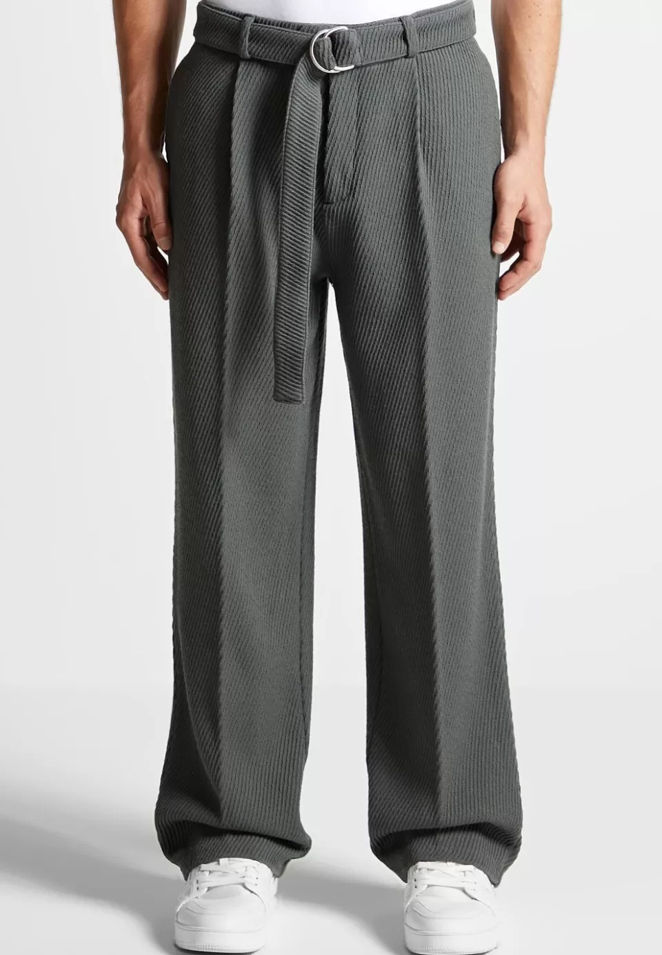 Manière De Voir Twill Trousers With Belt>Man Formal Trousers