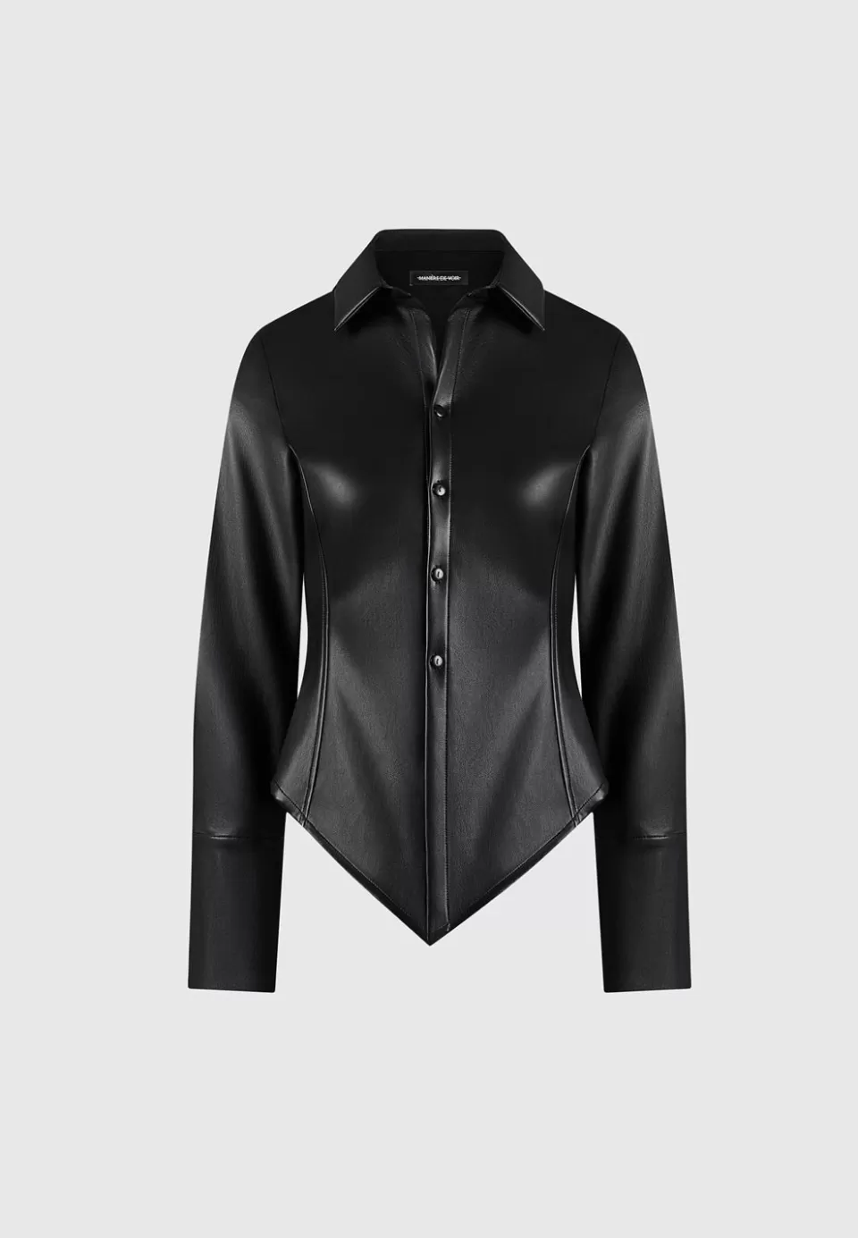 Manière De Voir Vegan Leather Angled Shirt>Woman Shirts