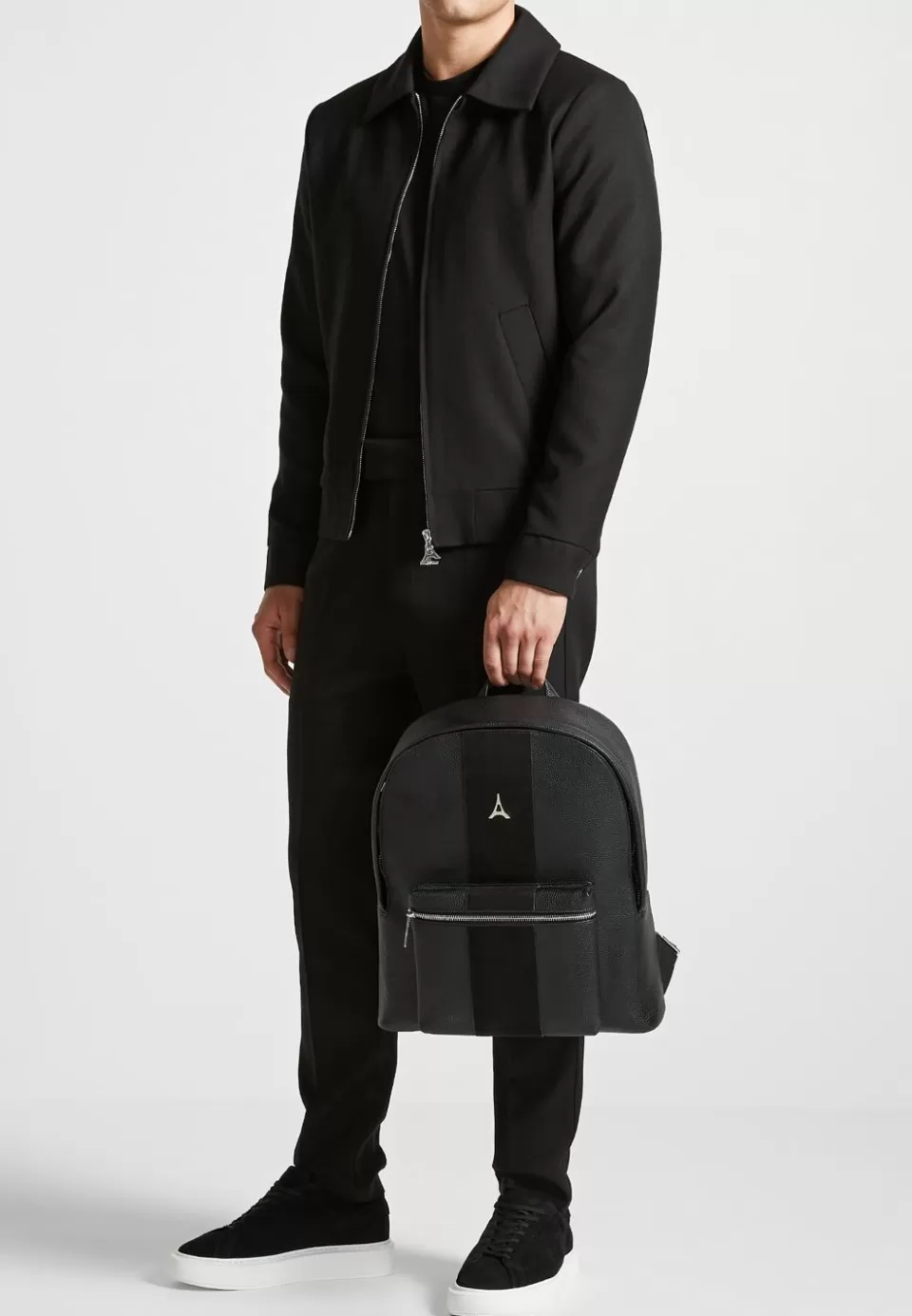 Manière De Voir Vegan Leather Backpack With Suede Panel>Man Bags