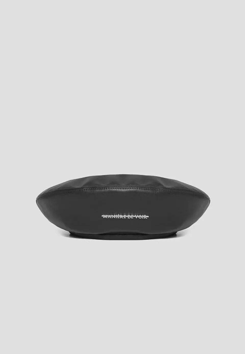 Manière De Voir Vegan Leather Beret>Woman Hats