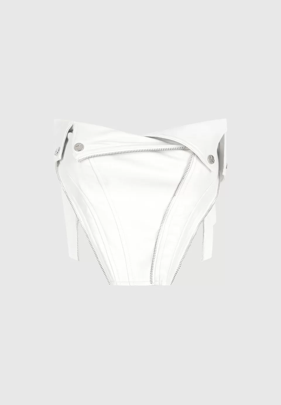 Manière De Voir Vegan Leather Biker Corset>Woman Tops & T Shirts