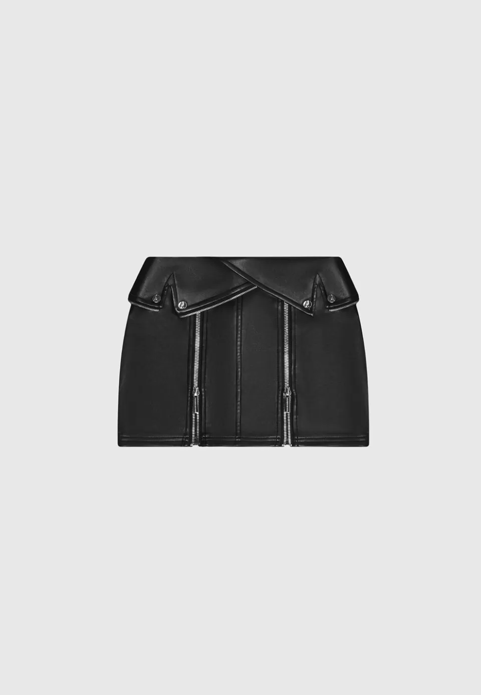 Manière De Voir Vegan Leather Biker Mini Skirt>Woman Skirts