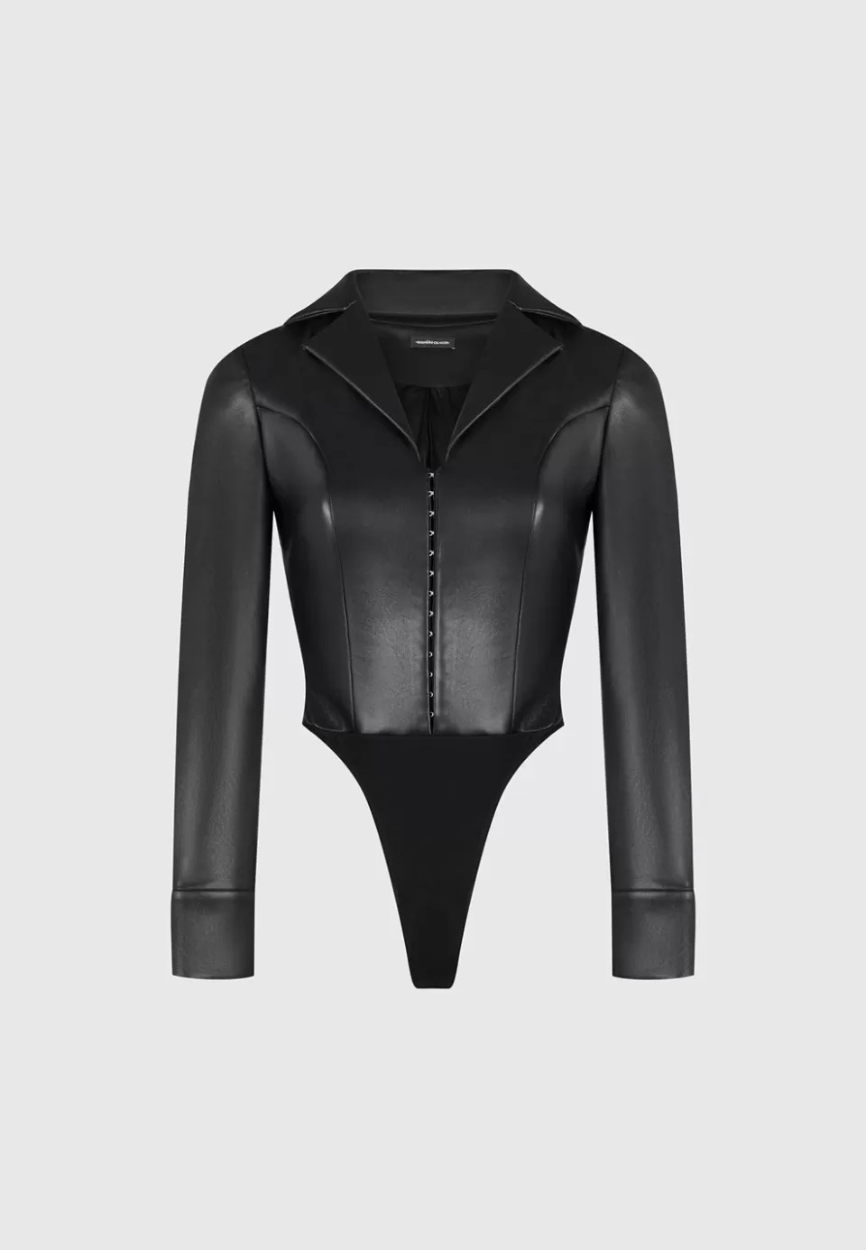 Manière De Voir Vegan Leather Blazer Bodysuit>Woman Bodysuits