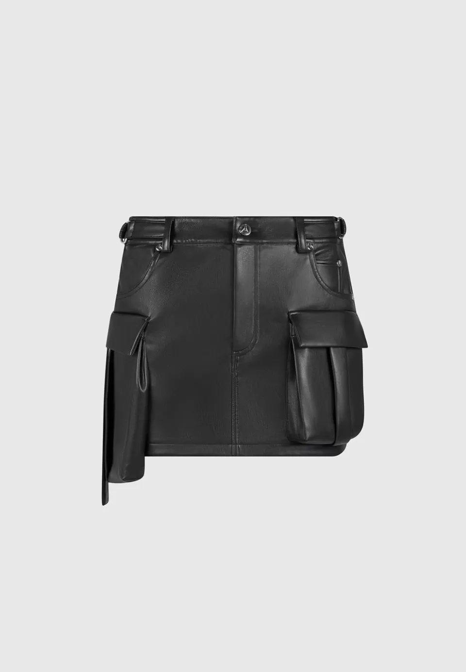 Manière De Voir Vegan Leather Cargo Mini Skirt>Woman Skirts
