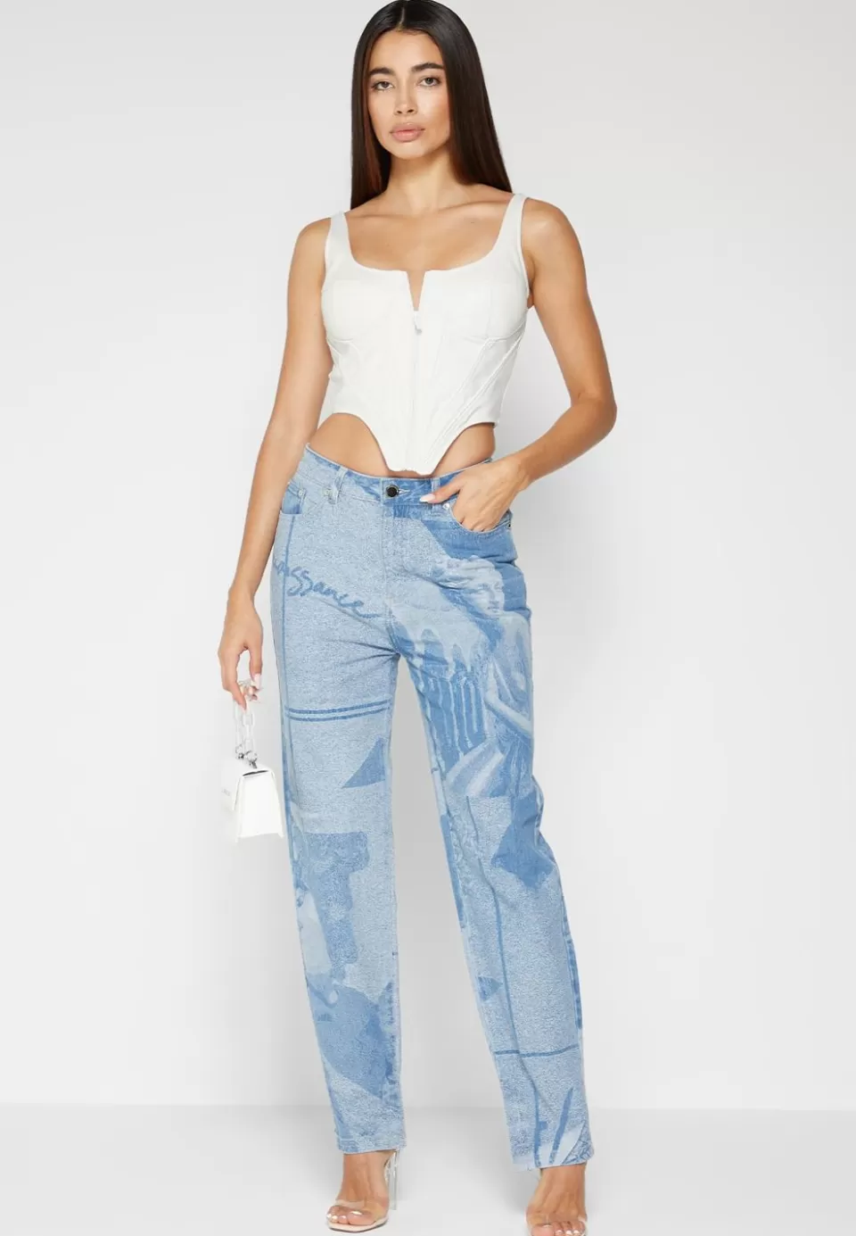 Manière De Voir Vegan Leather Corset Top>Woman Tops & T Shirts