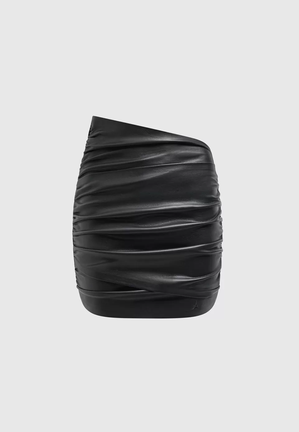Manière De Voir Vegan Leather Gathered Mini Skirt>Woman Skirts