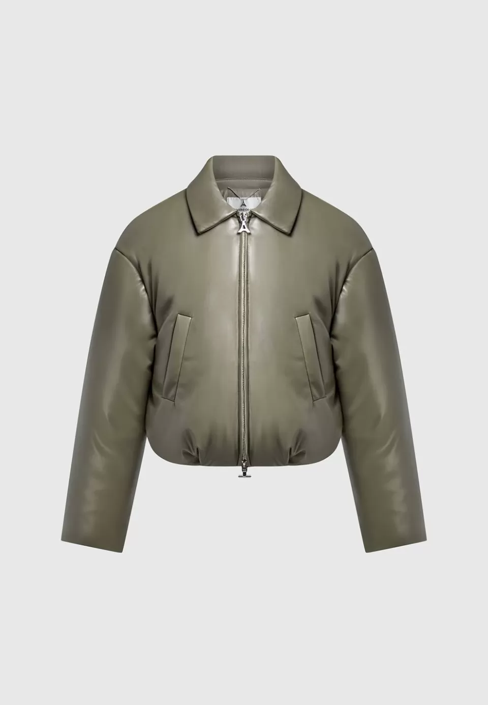 Manière De Voir Vegan Leather Padded Bomber Jacket>Woman Jackets