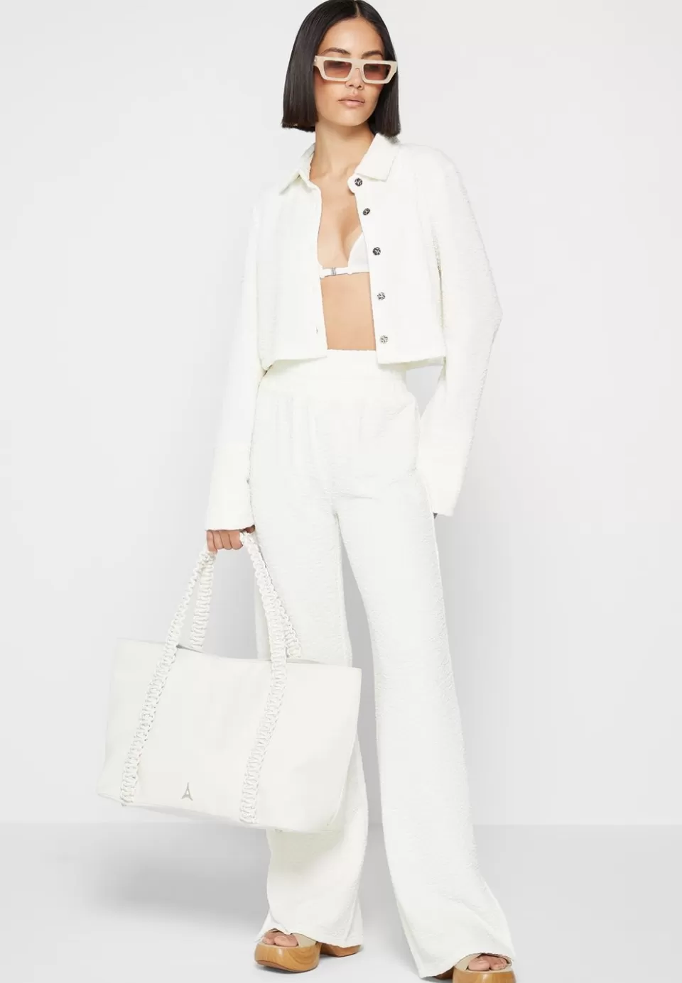Manière De Voir Vegan Leather Rope Strap Tote Bag>Woman Bags