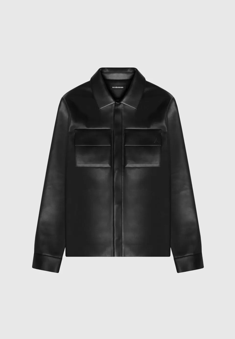 Manière De Voir Vegan Leather Shirt Jacket>Man Jackets