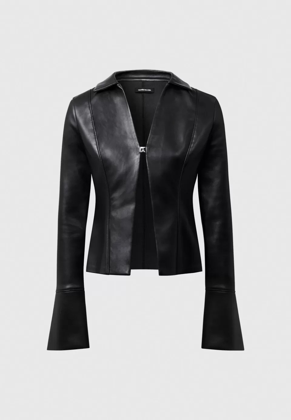 Manière De Voir Vegan Leather Shirt With Clasp>Woman Shirts