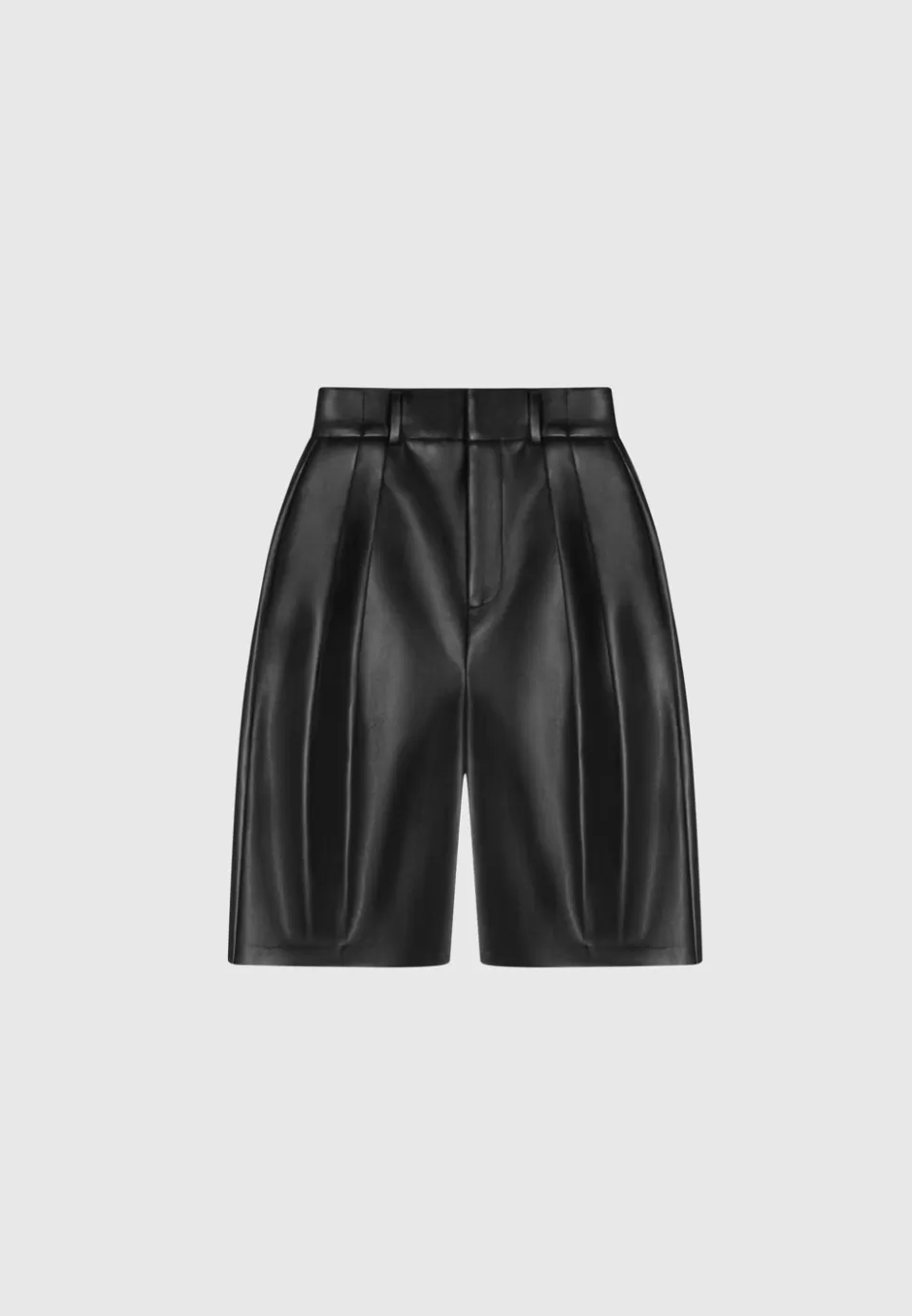 Manière De Voir Vegan Leather Tailored City Shorts>Woman Shorts
