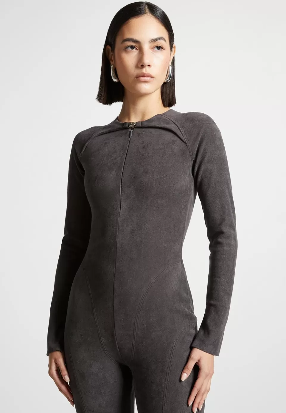 Manière De Voir Vegan Suede Jumpsuit>Woman Jumpsuits & Playsuits