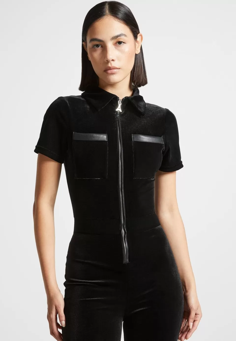 Manière De Voir Velour Fit And Flare Jumpsuit>Woman Jumpsuits & Playsuits