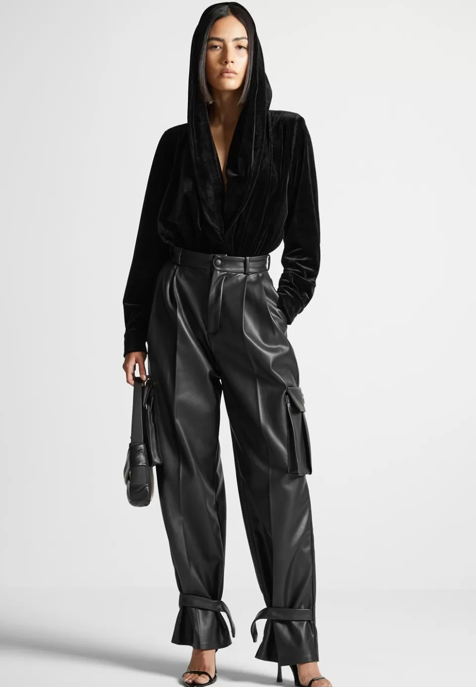 Manière De Voir Velour Hooded Bodysuit>Woman Bodysuits