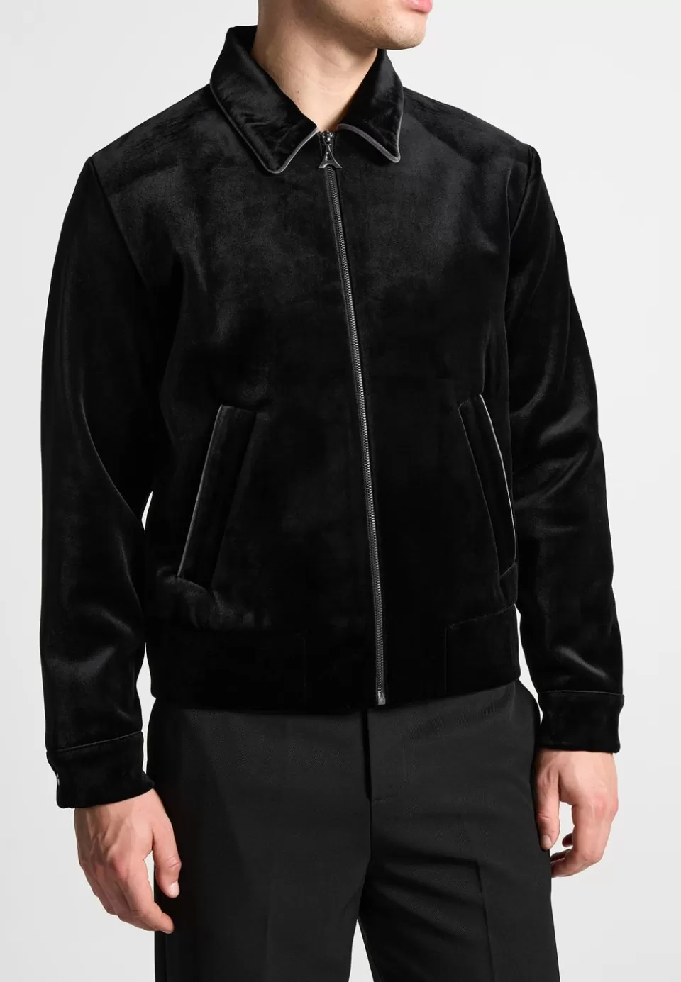 Manière De Voir Velvet Jacket With Contrast Piping>Man Jackets