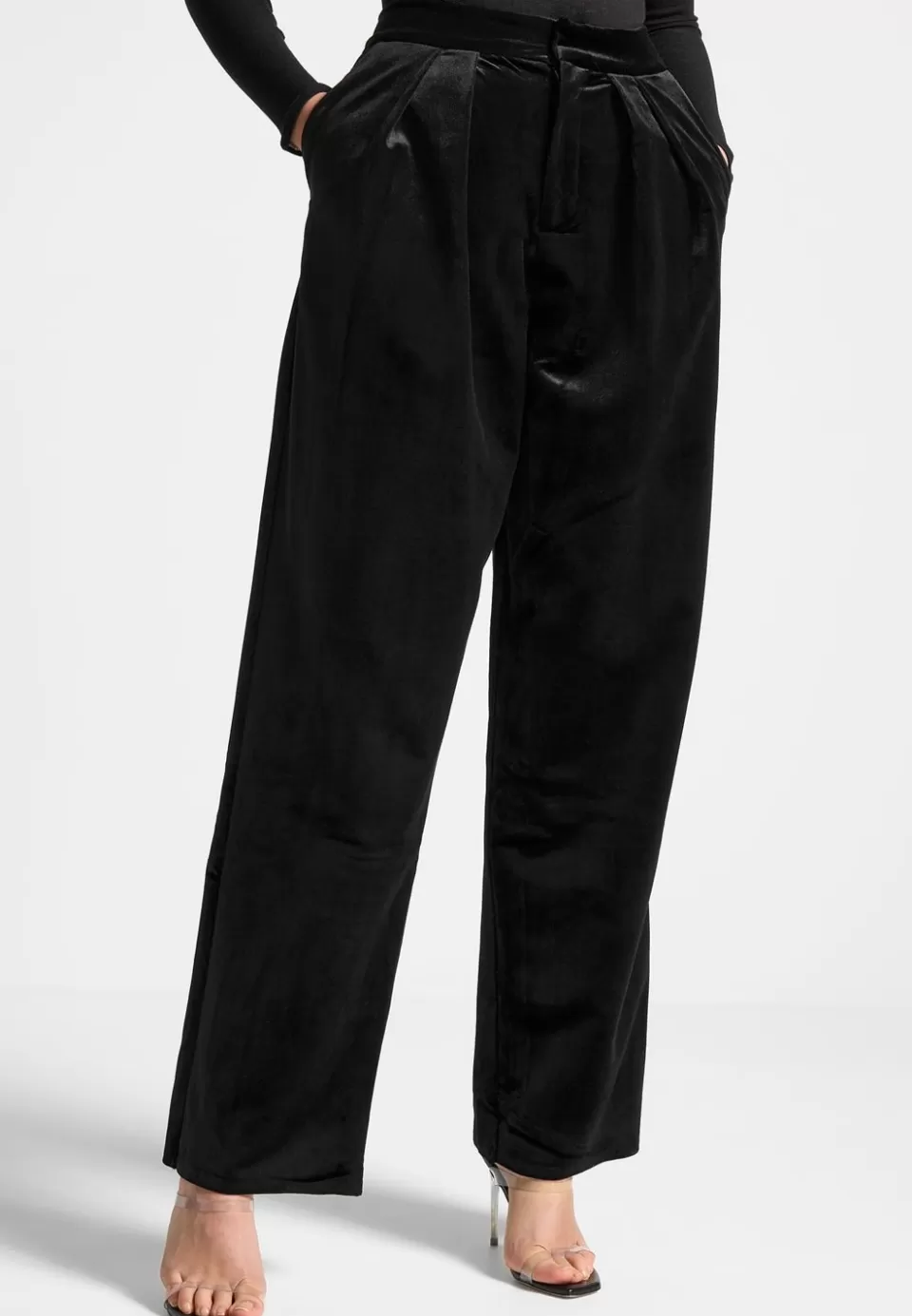 Manière De Voir Velvet Tailored Pleated Trousers>Woman Trousers