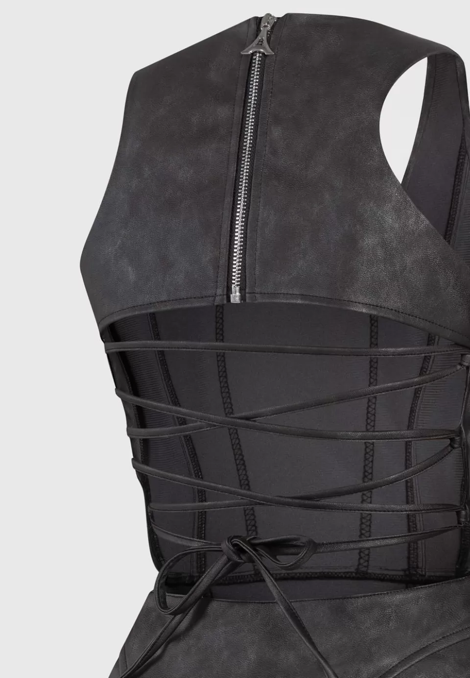 Manière De Voir Vintage Vegan Leather Corset Jumpsuit>Woman Jumpsuits & Playsuits