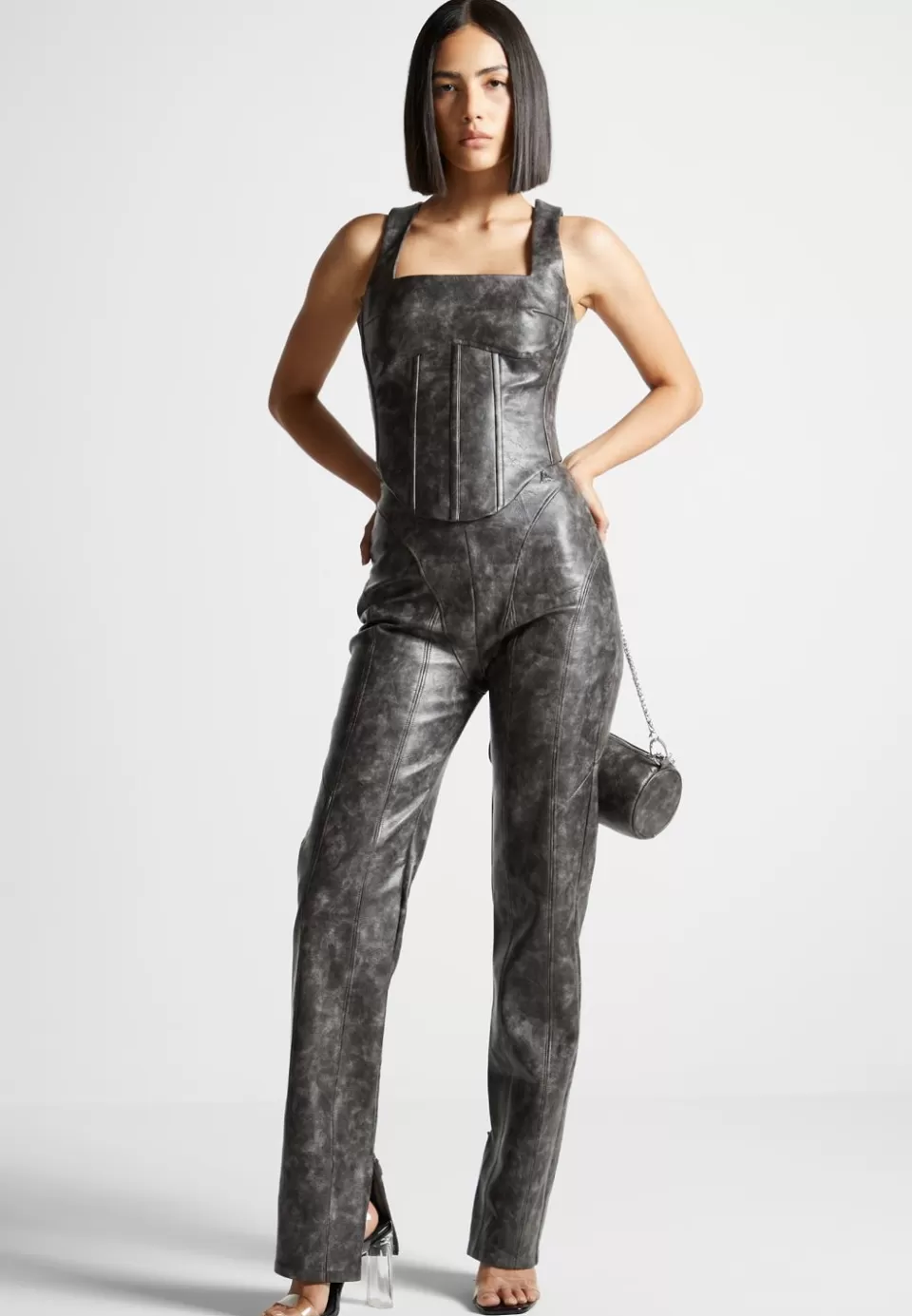 Manière De Voir Vintage Vegan Leather Trousers>Woman Matching Sets