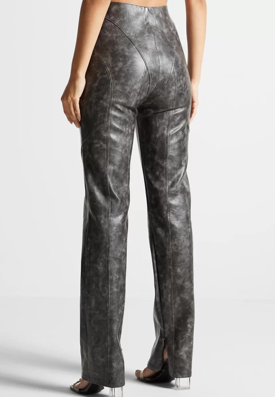 Manière De Voir Vintage Vegan Leather Trousers>Woman Trousers