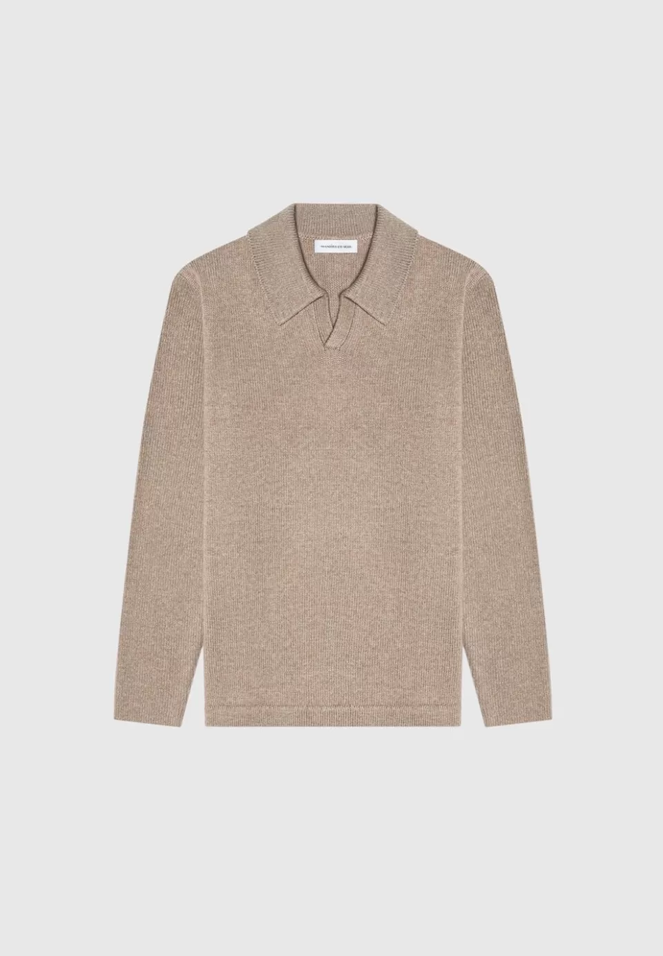 Manière De Voir Wool Blend Knit Revere Long Sleeve Jumper>Man Knitwear
