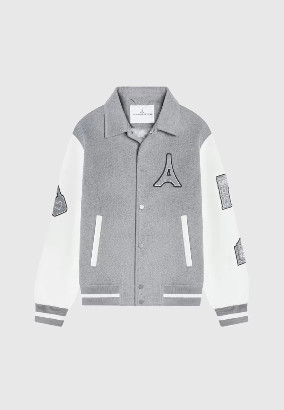 Manière De Voir Wool Blend Mona Lisa Varsity Jacket>Man Jackets
