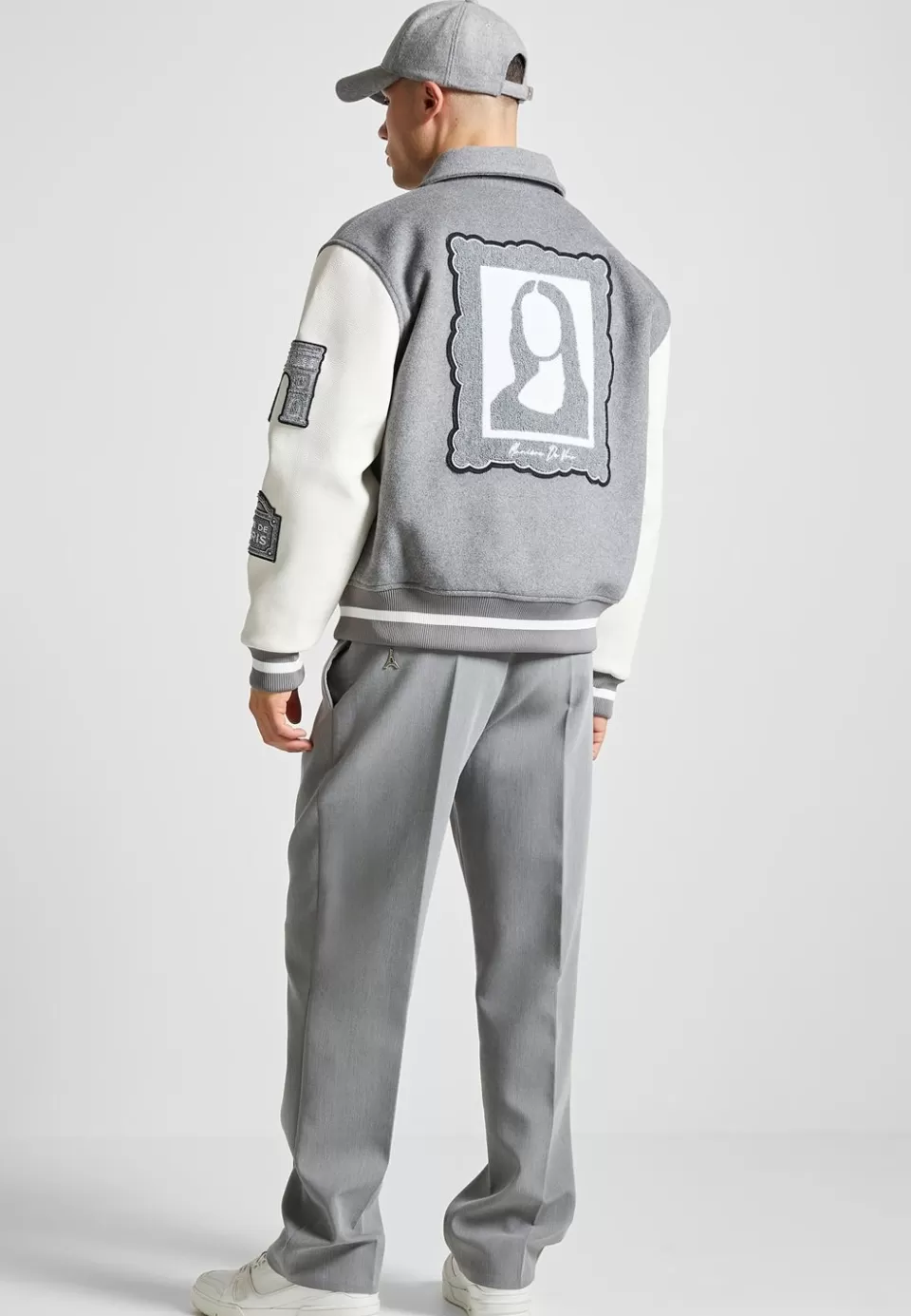 Manière De Voir Wool Blend Mona Lisa Varsity Jacket>Man Jackets