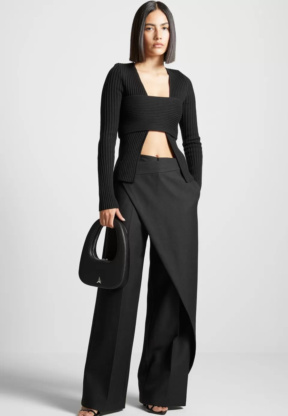 Manière De Voir Wrap Tailored Trousers>Woman Trousers
