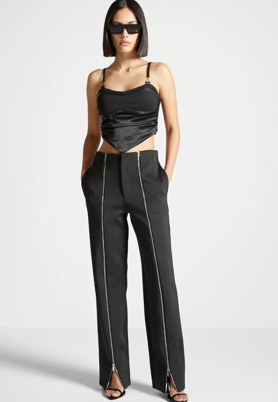Manière De Voir Zip Neoprene Trousers>Woman Matching Sets