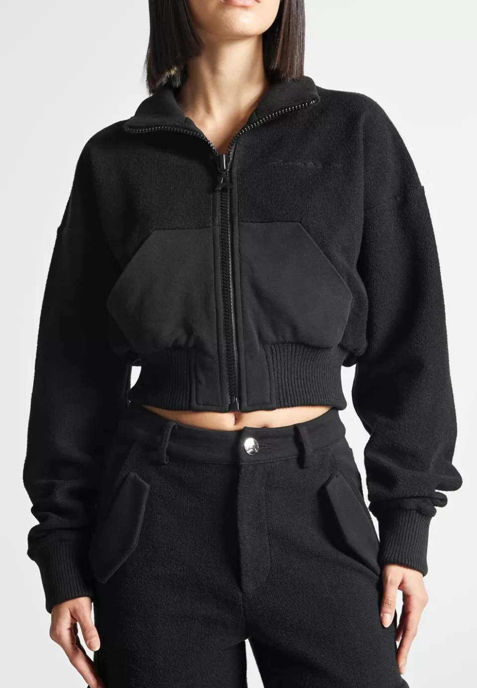 Manière De Voir Zip Through Loopback Track Jacket>Woman Tracksuits